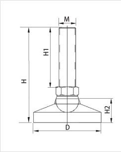 金屬蹄腳二維參數
